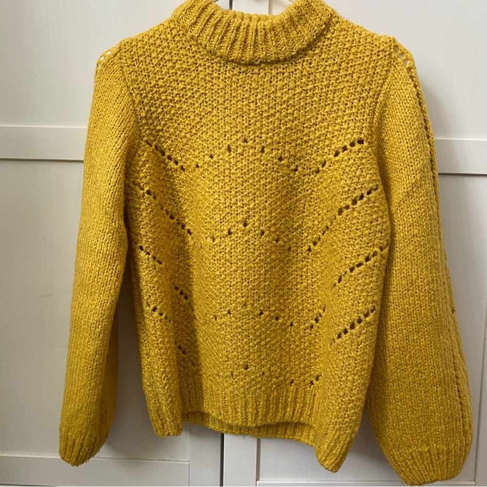Cozy Mustard Knit Sweater